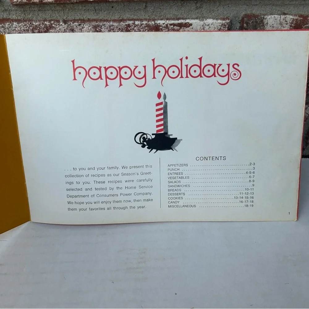3/$12! Christmas Recipes Consumers Power Vintage Booklet 1970 Holidays Home